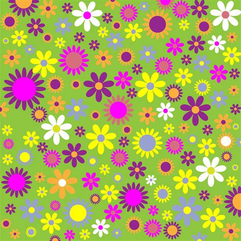 Floral Flowers Pattern Colorful Free Stock Photo - Public Domain Pictures