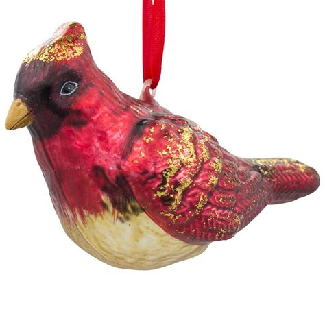 Red Cardinal Bird Glass Christmas Ornament 3 Inches | Christmas ...