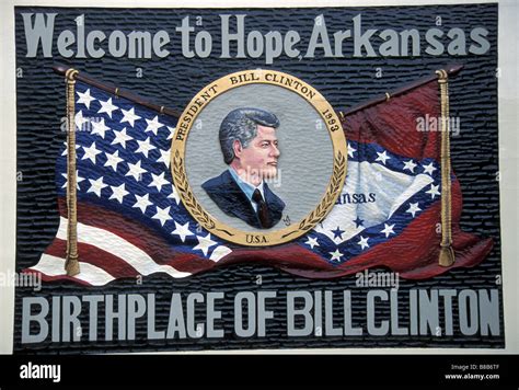 Welcome Sign, Hope Arkansas Stock Photo - Alamy