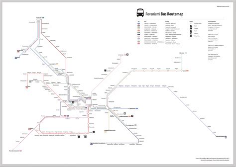 Bus Map Rovaniemi on Behance