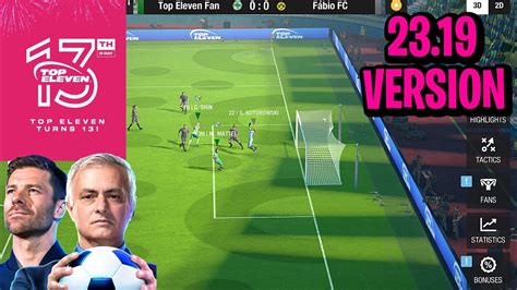 Top Eleven - New Update 23.19 Version | Live Match 2023 😱 ! - YouTube