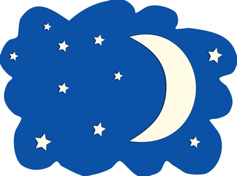 Kostenlose Vektorgrafik: Mond, Sterne, Himmel, Nacht, Natur - Kostenloses Bild auf Pixabay - 310151