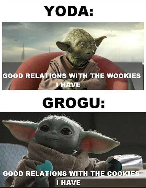 Grogu Meme Discover more interesting Baby Yoda, Cute, Grogu, Mandalorian memes. https://www ...