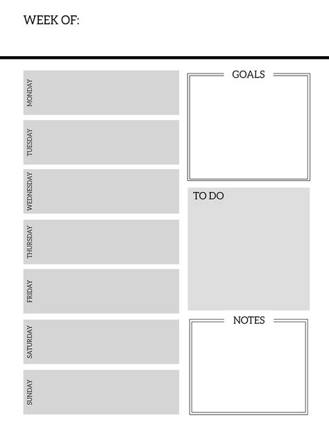 Free Printable Weekly Planner Pages - Paper Trail Design