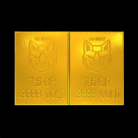 SHIB2 Gold Snap Bar Breaks Into Two 7.5 GR Bars Gold Bullion Precious ...