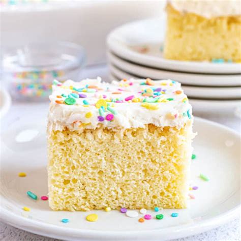 Vanilla Sheet Cake Recipe - Shugary Sweets