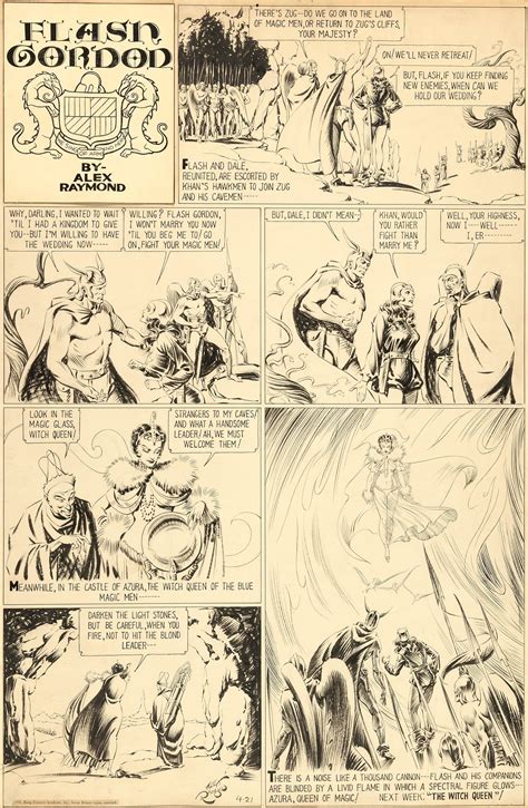 Alex Raymond Flash Gordon Sunday Comic Strip Original Art dated | Lot #92154 | Heritage Auctions ...