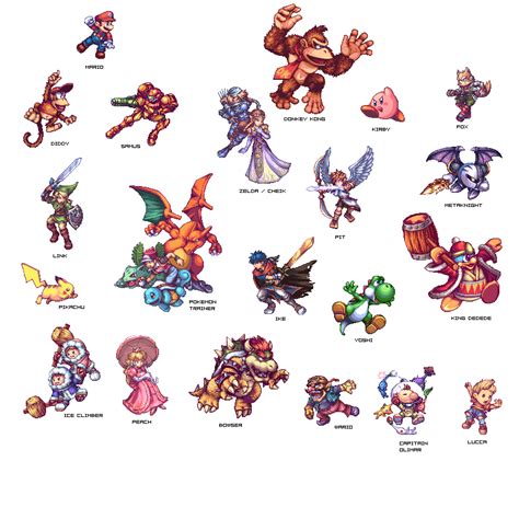 Super Smash Bros Brawl Sprites by gamerboy03 on DeviantArt