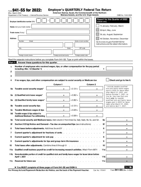 Fillable 2023 941 Quarterly Report Forms - Fillable Form 2024