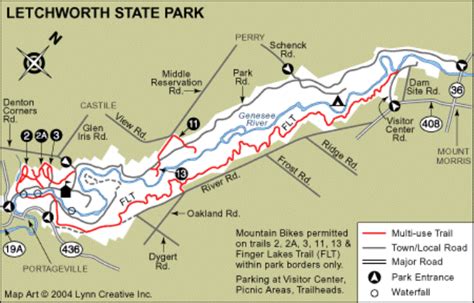 Letchworth State Park Map PDF