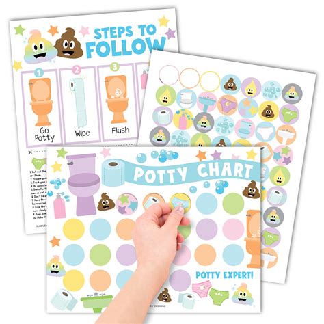 Buy Doodle Sticker Chart for Kids Potty Training Chart for Toddlers ...