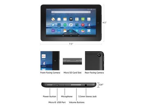 Amazon Fire 7" (2015) 16GB Wi-Fi Tablet