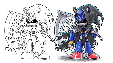 How to draw Metal Sonic - YouTube