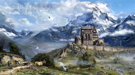 Skyrim concept art wallpaper HD at Skyrim Nexus - mods and community