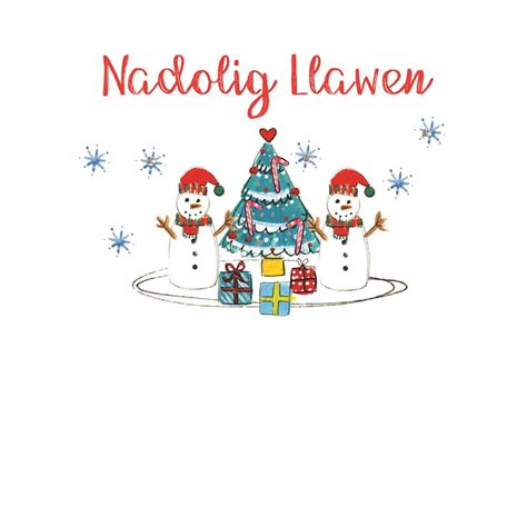 Cards » Welsh Merry Christmas Card ' Nadolig Llawen' - Laura Sherratt Designs Ltd