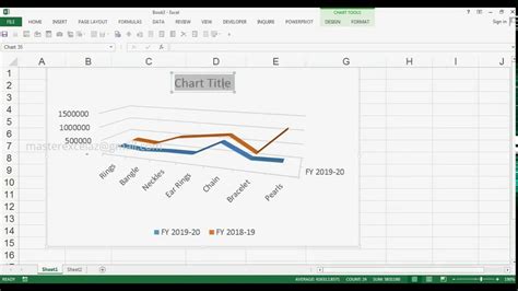 How to Create 3D Line Chart in MS Excel 2013 - YouTube