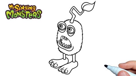 How to draw Furcorn from My Singing Monsters step by step - YouTube