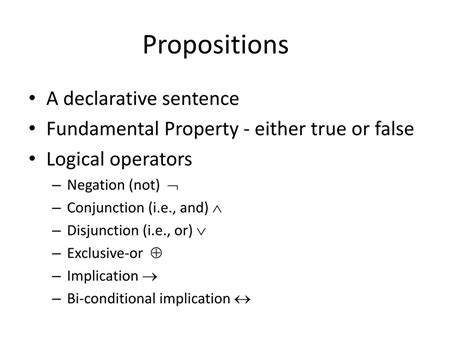 PPT - CSCI 3190 Tutorial 1 Propositional Calculus PowerPoint Presentation - ID:3173135