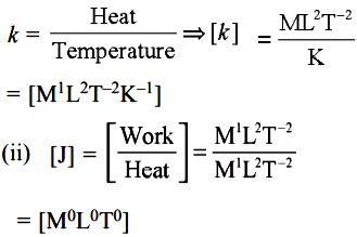 Deduce dimensional formula of— (i) Boltzmann’s constant (ii) mechanical ...