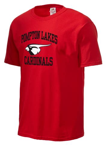 Pompton Lakes High School Cardinals Fruit of the Loom Men's 5oz Cotton T-Shirt | Prep Sportswear