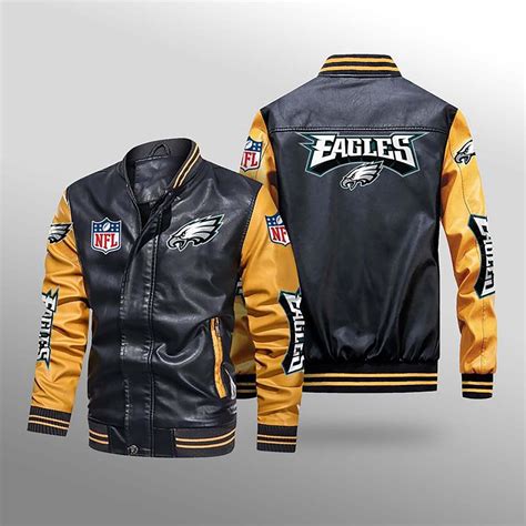 30% OFF The Best Men's Philadelphia Eagles Leather Jacket For Sale – 4 Fan Shop