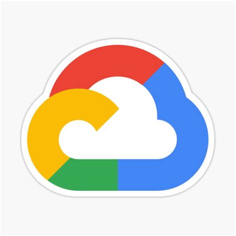 "Google Cloud Sticker" Sticker for Sale by Mattdenings | Redbubble