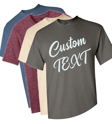 Custom T-shirt, Custom Shirt, Personalized Shirt, You Choose Text Saying Customizable shirt ...