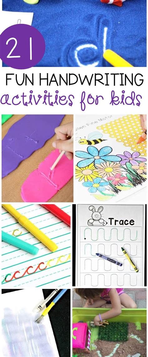 21 Fun Handwriting Activities for Kids | Handwriting activities, Kids handwriting practice ...