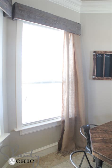 DIY Wooden Window Cornice - Shanty 2 Chic