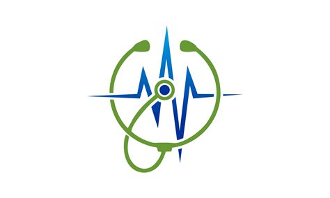 Stethoscope Pulse, Hospital, Clinic, Medical Logo Graphic by DEEMKA STUDIO · Creative Fabrica ...