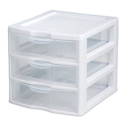 Sterilite 1-lb. 3-Drawer Clearview Unit-20738006 - The Home Depot