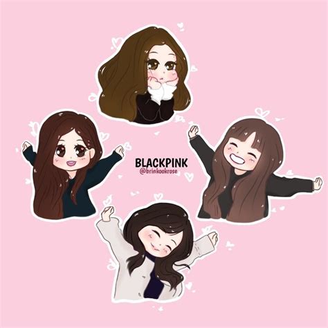 BLACKPINK CHIBI Kpop Drawings, Disney Drawings, Blackpink Lisa ...