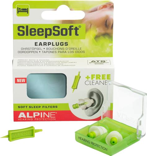 Alpine Sleep Soft Earplugs Comfortable Ear Plugs Reusable Sleeping ...