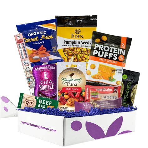 Healthy Snack Sampler Box (WW Friendly) (10 count) – Bunny James Boxes