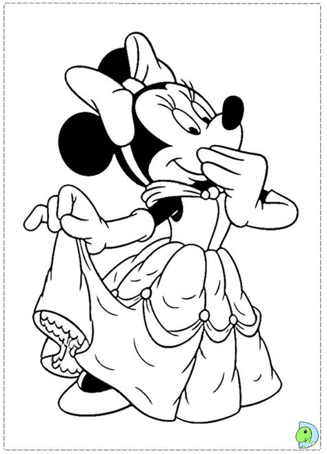 Minnie Mouse Coloring page- DinoKids.org