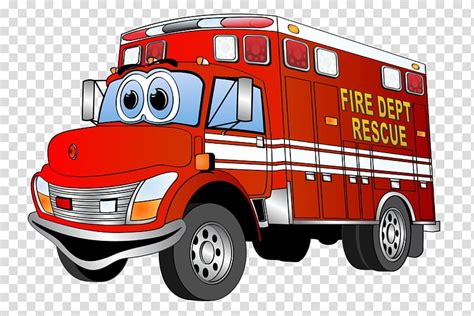 Red and white firetruck illustration, Fire engine Cartoon Truck , Cartoon Firetrucks transparent ...