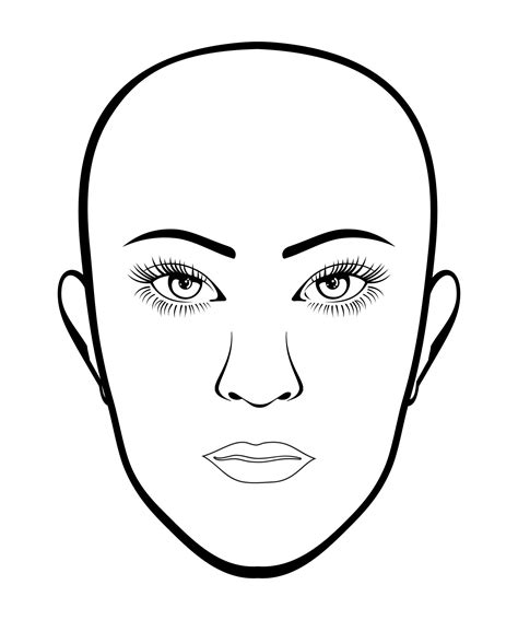 Update more than 158 makeup sketch template super hot - in.eteachers