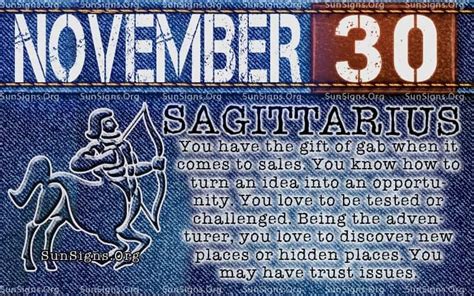 November 30 Zodiac Birthday Horoscope Personality | SunSigns.Org