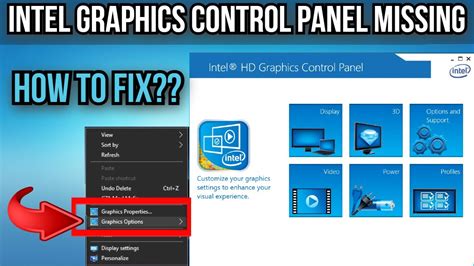 Intel HD Graphics Control Panel Missing | Intel Graphics Missing From ...