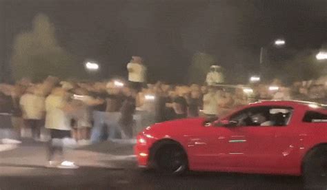 Drifting Ford Mustang Literally Takes The Pants Off From Sideshow Spectator | Carscoops