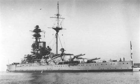 HMS Royal Sovereign (05) of the Royal Navy - British Battleship of the ...