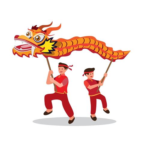 dragon dance, chinese traditional dance performer to celebrate chinese ...