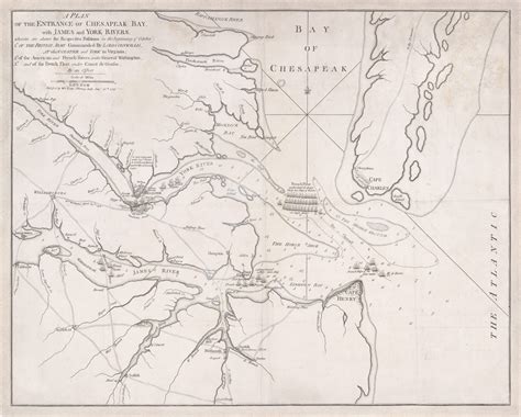 The first published map of the Battle of Yorktown - Rare & Antique Maps