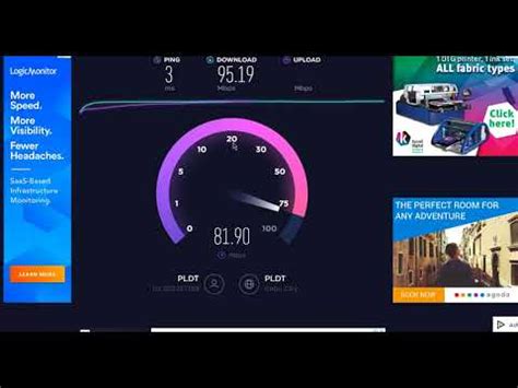 PLDT FIBER SPEED TEST 2018 - YouTube