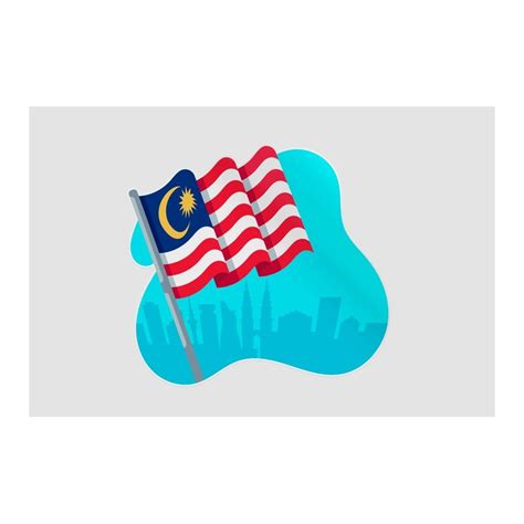 Malaysia Flag Style 3 Sticker - DecalsHouse