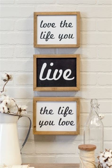 Love the Life you, Live, the Life you love wooden wall sign for your ...