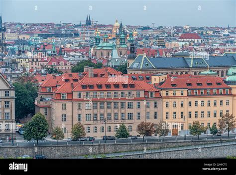 Night view of Prague city houses, bridges and lights Stock Photo - Alamy