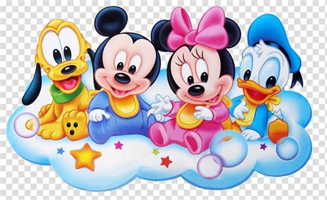 Disney Babies Pluto, Mickey Mouse, Minnie Mouse, and Donald Duck ...