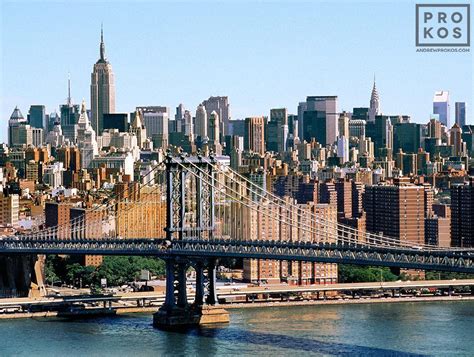 View of Midtown Skyline and Manhattan Bridge - Fine Art Photo by Andrew ...