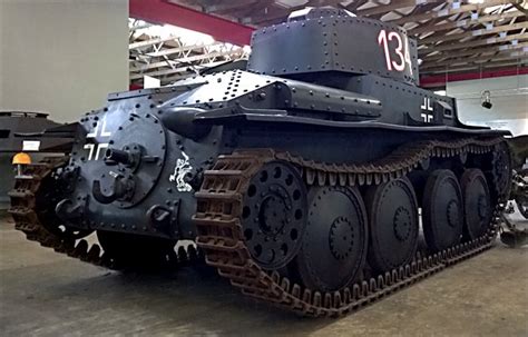 Preserved WW2 German Panzer 38(t) light Tank